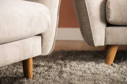 Trend Lyx 4-sits Högervänd L-formad Schäslongsoffa i Tyg