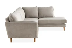 Trend Lyx 4-sits Högervänd L-formad Schäslongsoffa i Tyg