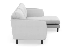 Trend Lyx 3-sits Högervänd L-formad Divansoffa i Tyg