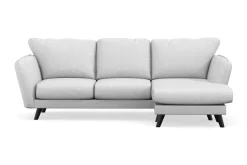 Trend Lyx 3-sits Högervänd L-formad Divansoffa i Tyg