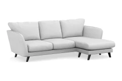 Trend Lyx 3-sits Högervänd L-formad Divansoffa i Tyg