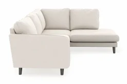 Trend Lyx 4-sits Högervänd L-formad Schäslongsoffa i Sammet