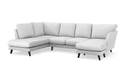 Trend Lyx 4-sits Högervänd U-formad Soffa med Divan och Schäslong i Tyg
