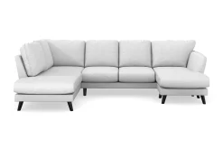 Trend Lyx 4-sits Högervänd U-formad Soffa med Divan och Schäslong i Tyg