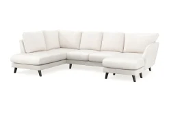 Trend Lyx 4-sits Högervänd U-formad Soffa med Divan och Schäslong i Bouclé