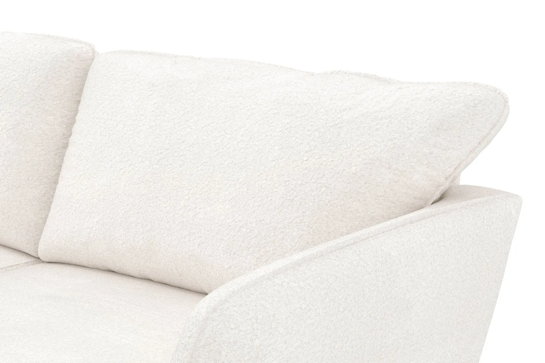 Trend Lyx 4-sits Högervänd U-formad Soffa med Divan och Schäslong i Bouclé
