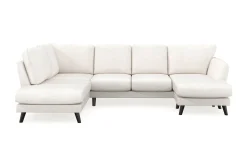 Trend Lyx 4-sits Högervänd U-formad Soffa med Divan och Schäslong i Bouclé