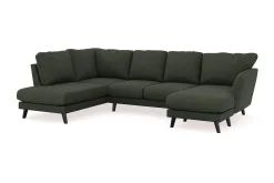 Trend Lyx 4-sits Högervänd U-formad Soffa med Divan och Schäslong i Manchester