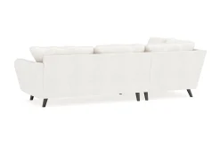 Trend Lyx 4-sits Vänstervänd L-formad Schäslongsoffa i Bouclé