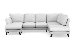 Trend Lyx 4-sits Vänstervänd U-formad Soffa med Divan och Schäslong i Tyg