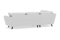 Trend Lyx 4-sits Vänstervänd L-formad Schäslongsoffa i Tyg