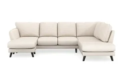 Trend Lyx 4-sits Vänstervänd U-formad Soffa med Divan och Schäslong i Tyg