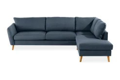 Trend 4-sits Högervänd L-formad Schäslongsoffa i Tyg