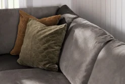 Trend 4-sits Högervänd U-formad Soffa med Divan och Schäslong i Sammet