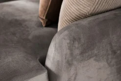 Trend 4-sits Högervänd U-formad Soffa med Divan och Schäslong i Sammet