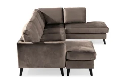 Trend 4-sits Högervänd U-formad Soffa med Divan och Schäslong i Sammet