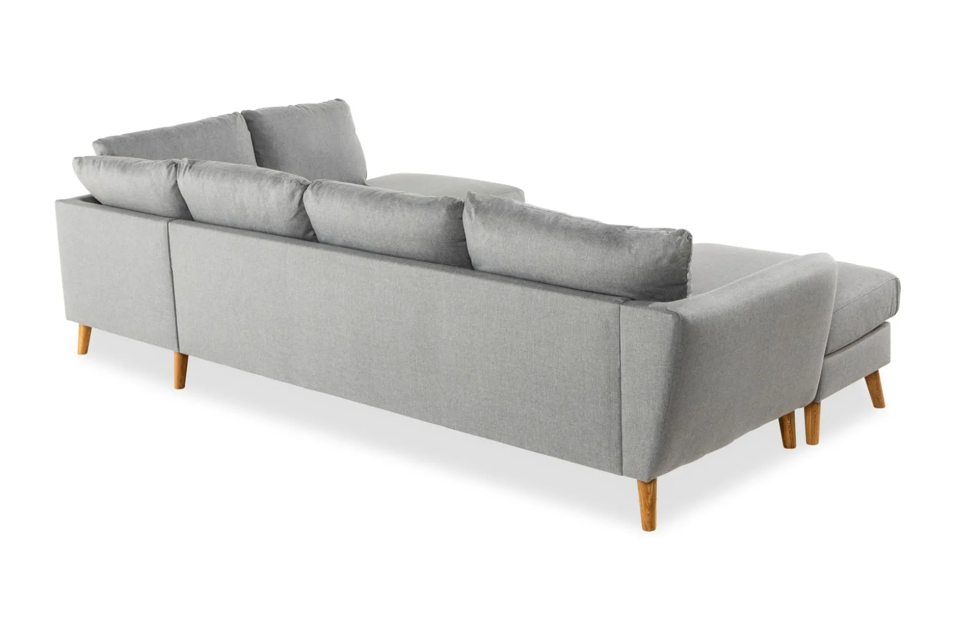 Trend 4-sits Högervänd U-formad Soffa med Divan och Schäslong i Tyg
