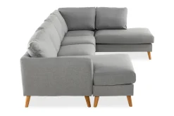 Trend 4-sits Högervänd U-formad Soffa med Divan och Schäslong i Tyg