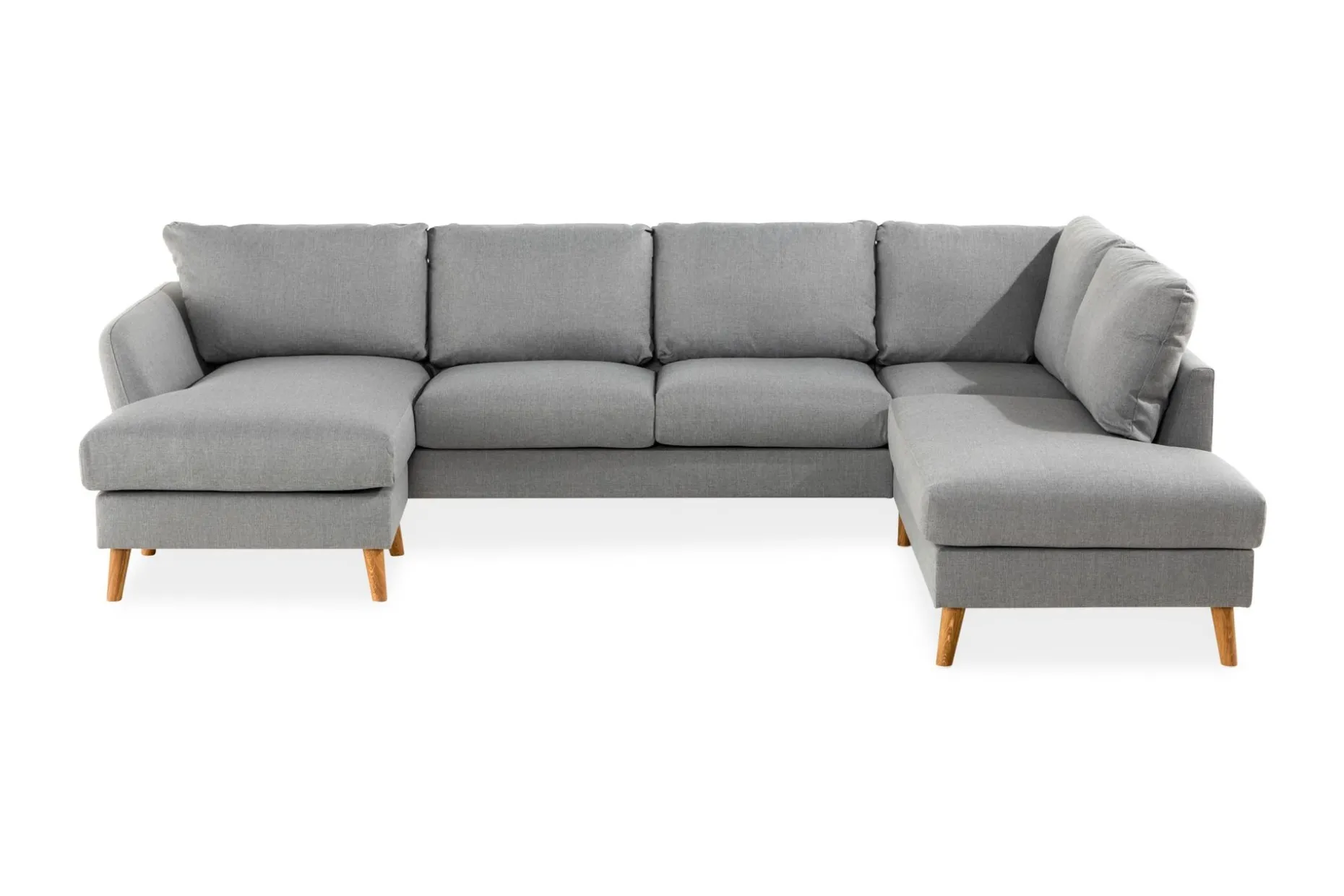Trend 4-sits Högervänd U-formad Soffa med Divan och Schäslong i Tyg