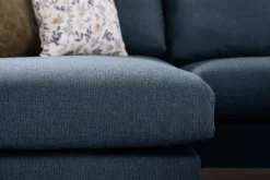 Trend 4-sits Vänstervänd L-formad Schäslongsoffa i Tyg