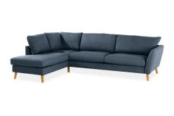 Trend 4-sits Vänstervänd L-formad Schäslongsoffa i Tyg