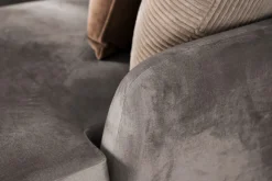 Trend 4-sits Vänstervänd U-formad Soffa med Divan och Schäslong i Sammet