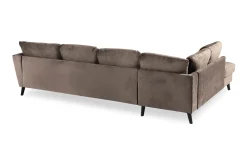 Trend 4-sits Vänstervänd U-formad Soffa med Divan och Schäslong i Sammet