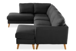 Trend 4-sits Vänstervänd U-formad Soffa med Divan och Schäslong i Tyg