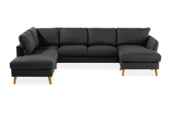 Trend 4-sits Vänstervänd U-formad Soffa med Divan och Schäslong i Tyg