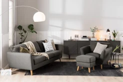 Trend Soffgrupp Fåtölj med Fotpall