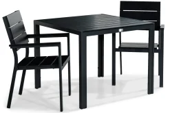 Tunis Matgrupp Utomhus 90x90 + 2 Stapelstolar