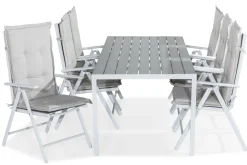 Tunis Matgrupp Utomhus 205x90 + 6 Maggie Positionsstol m Dyna