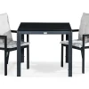 Tunis Matgrupp Utomhus 90x90 + 2 Tunis Stapelstol m Dyna