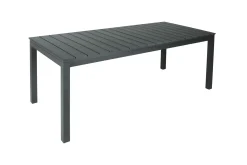 Tunis Rektangulärt Stort Förlängningsbart Matbord utomhus 205/305x90 cm i metall plast