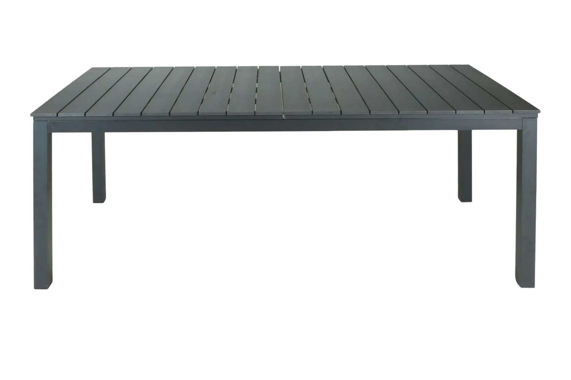 Tunis Rektangulärt Stort Förlängningsbart Matbord utomhus 205/305x90 cm i metall plast