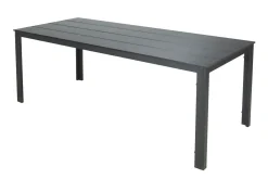 Tunis Stort Rektangulärt Matbord utomhus 205x90 cm i metall och plast