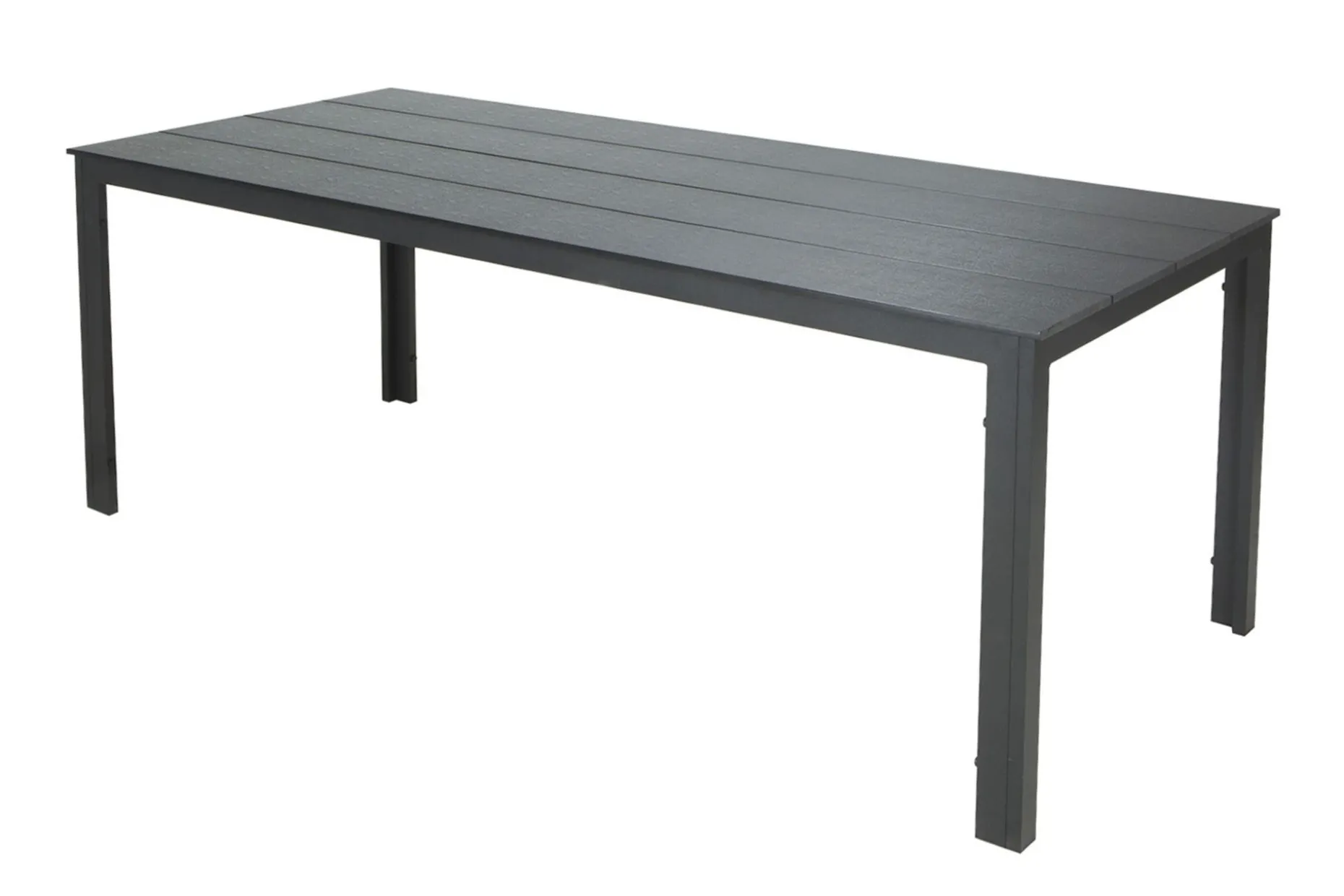Tunis Stort Rektangulärt Matbord utomhus 205x90 cm i metall och plast
