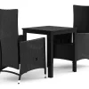 Tunis utomhus caféset 70x70 cm med 2 Jenny matstolar