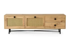 Tv-bänk 180 cm 4 Skåp