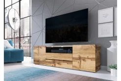 TV-bänk 137 cm LED-belysning