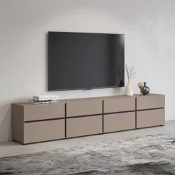 Tv-bänk Cross 4 dörrar med 4 lådor