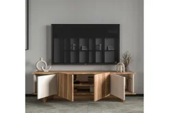 TV-bänk Diannare Beige / Valnöt
