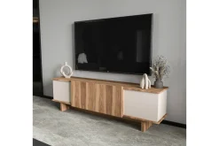 TV-bänk Diannare Beige / Valnöt