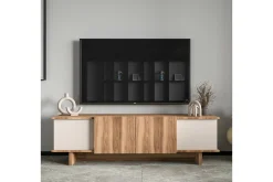 TV-bänk Diannare Beige / Valnöt
