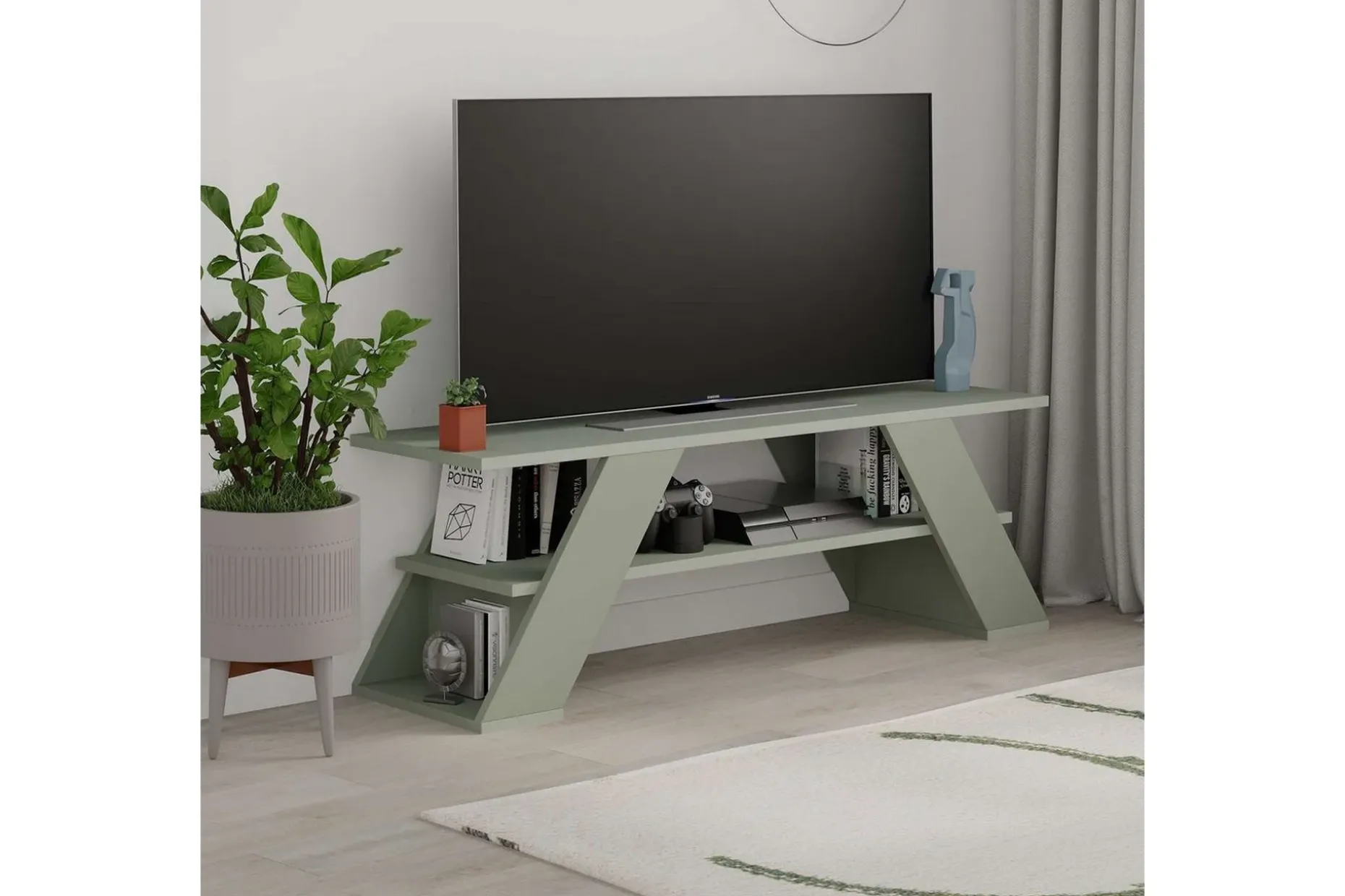 TV-bänk Janesh Askgrön