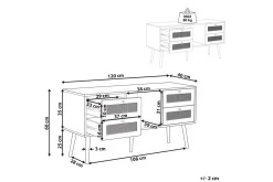 TV-bänk Perote