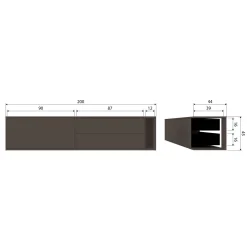 Tv-bänk Settle 200 cm