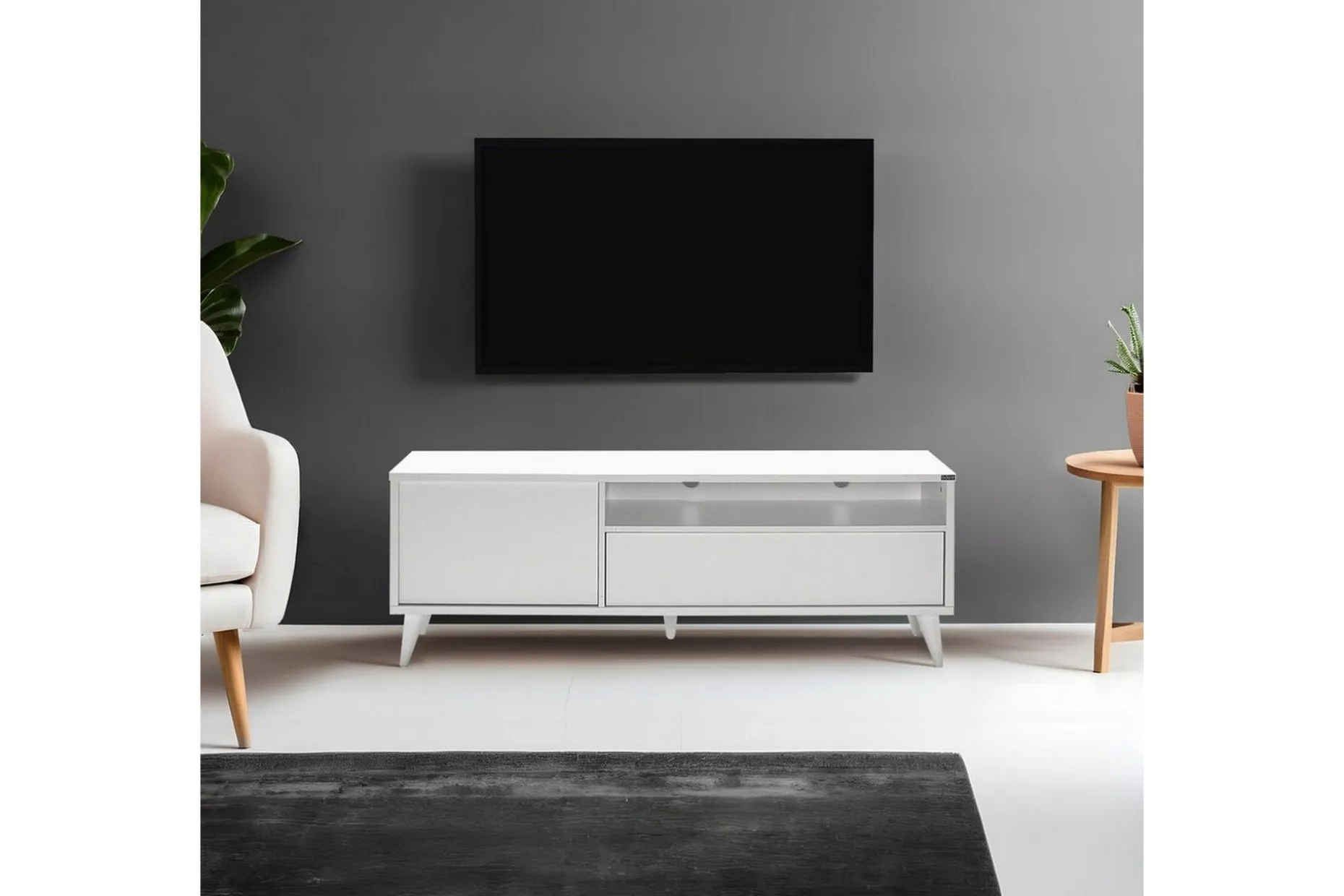 TV-bänk Sosan Vit