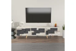 TV-bänk Ticomannd Vit / Marmor
