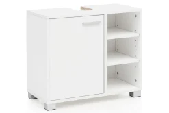 Tvättställsskåp Wohnling Folierad spånskiva 1 dörr 3 förvaringshyllor modern